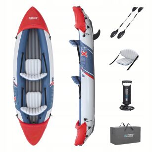 Kajak dmuchany 2 osobowy Rapidx2 321x100 zestaw BESTWAY wiosła pompka torba