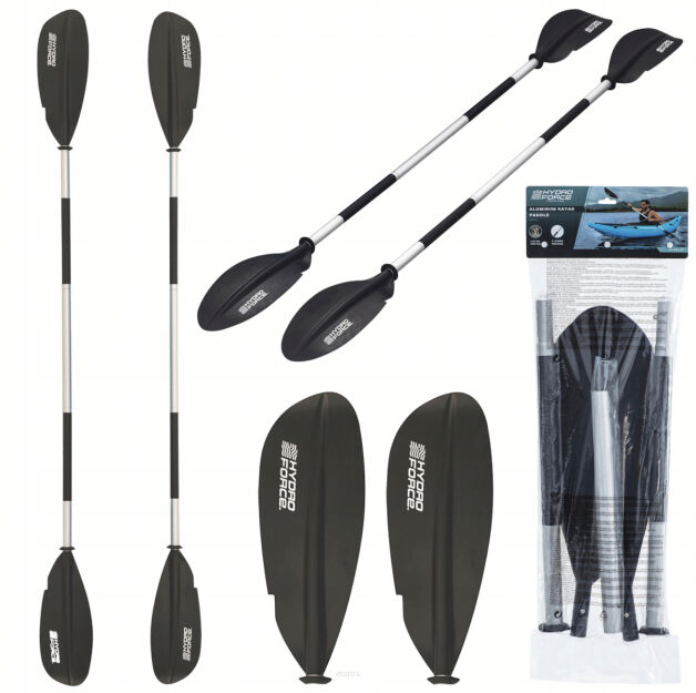 Składane dwupiórowe wiosło aluminiowe do deski sup kajakowe 230cm BESTWAY