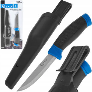 NÓŻ FINKA TAKTYCZNY Z KABURĄ 215/105MM MYŚLIWSKI BLACK SURVIVAL SERIES