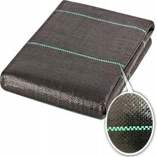 AGROWŁÓKNINA 90g 1,6m x10m CZARNA UV AGROTKANINA ANTYCHWASTOWA KOTWY KOŁKI