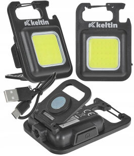 LATARKA LAMPKA MINI – KIESZONKOWA Z MAGNESEM LED COB 6W 500mAh 300lm IPX4