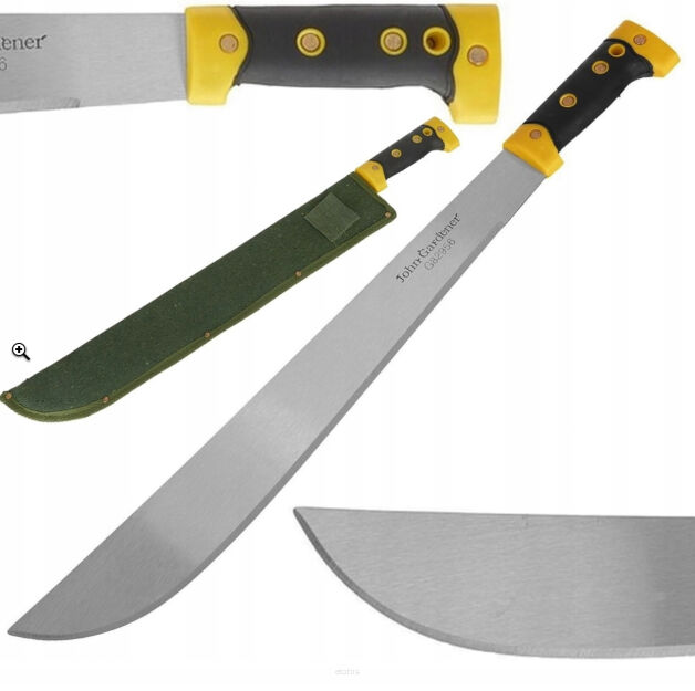 MACZETA OGRODOWA KARCZOWNIK DO GAŁĘZI NOŻ 60CM Z KABURĄ JOHN GARDENER
