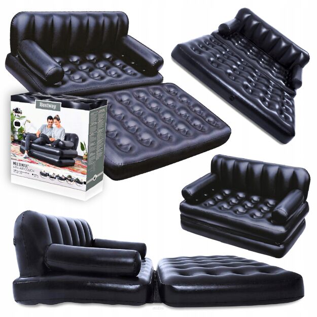 Sofa materac dmuchany łóżko dwuosobowe 5w1 188x152x64 BESTWAY